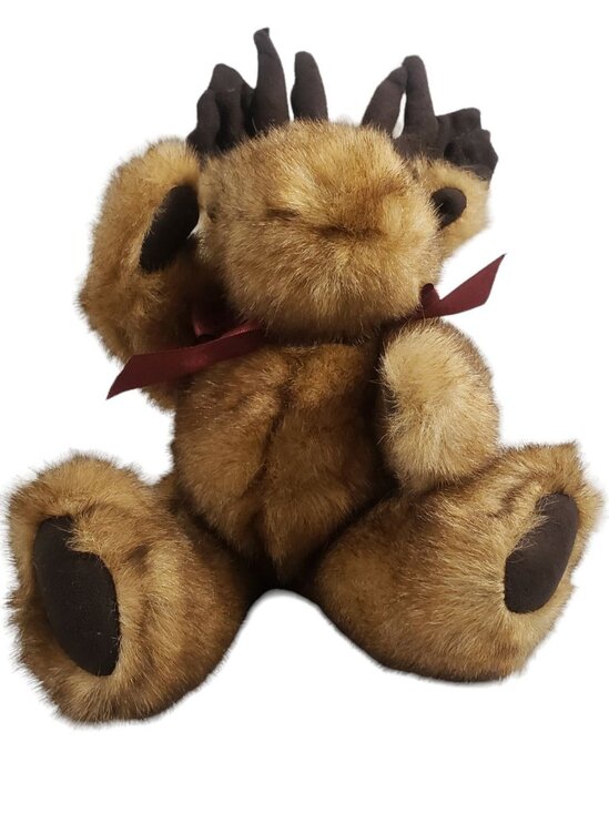 Boyd's Bear Mcgraw D. Mooseberg H.B.'s Heirloom Series Head Bean Moose 11" Plush - Picture 1 of 9